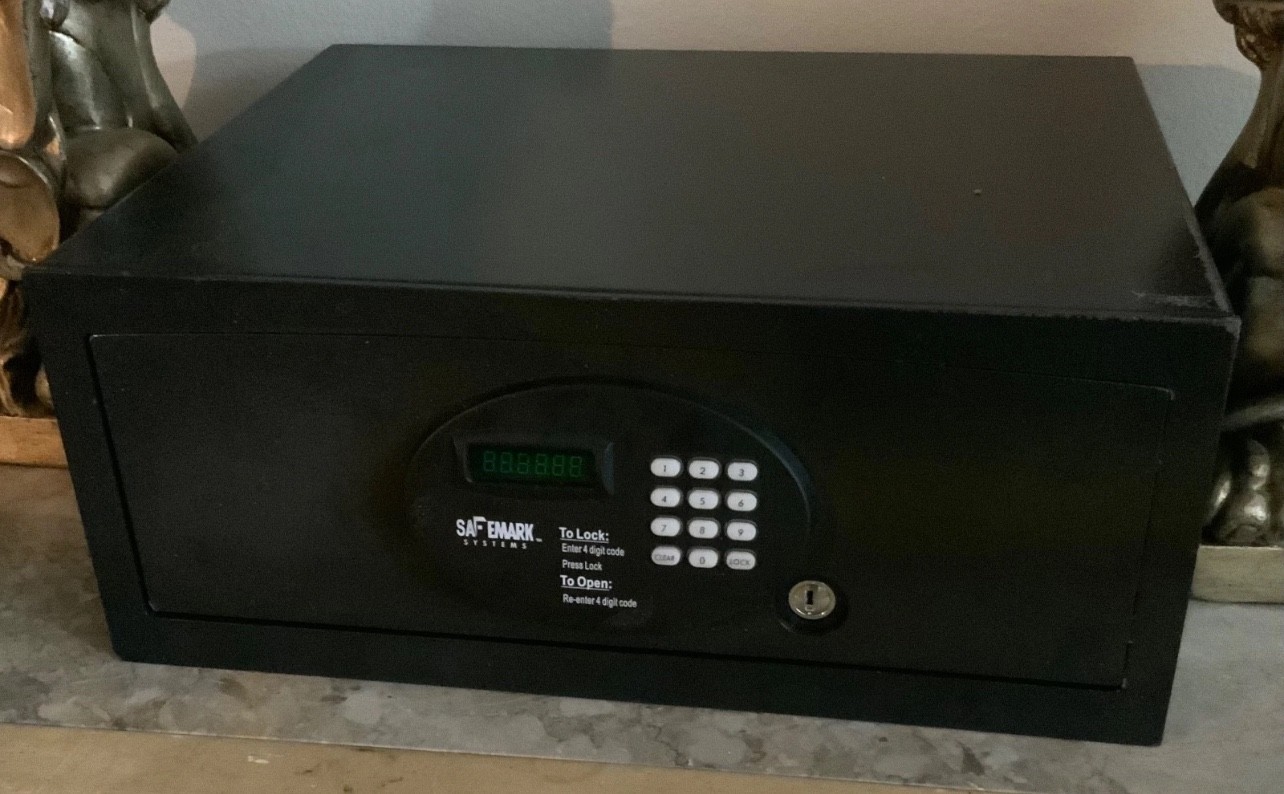 Safemark digital wall safe used