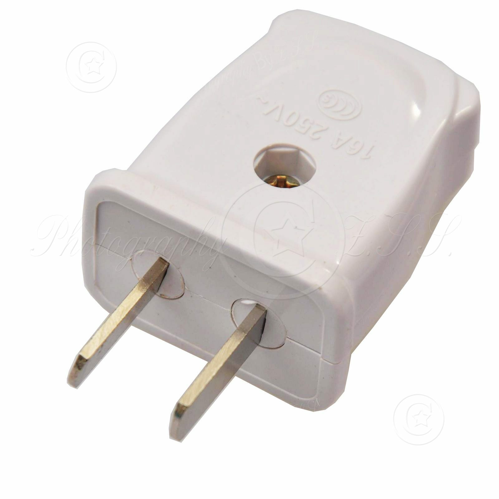 Rotate Type A 2Pin 250V/16A AU/US Electric Plug Power Cord Connector DIY Repair