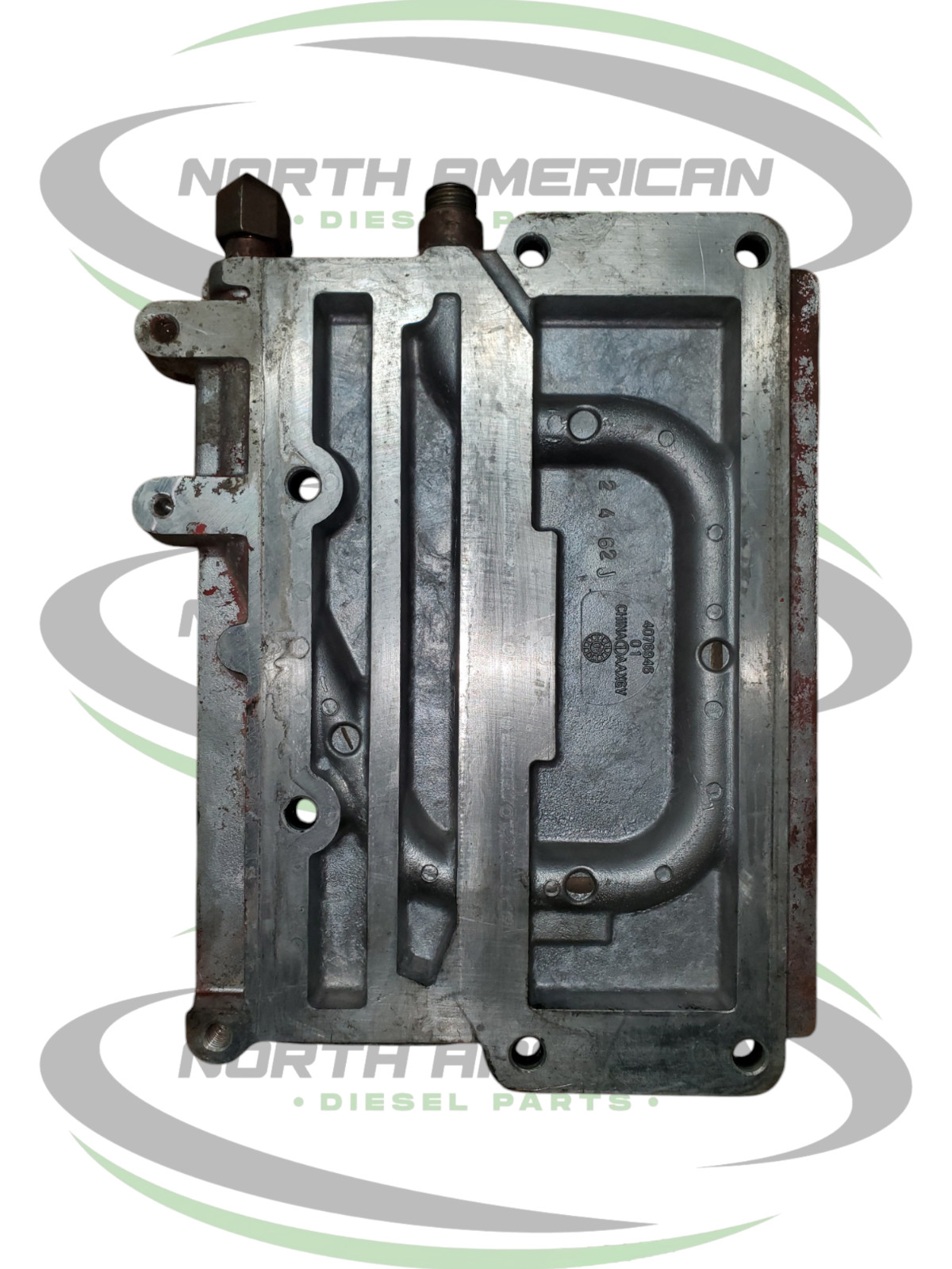 Used Cummins ISM ECM Cooling Plate - 4076946
