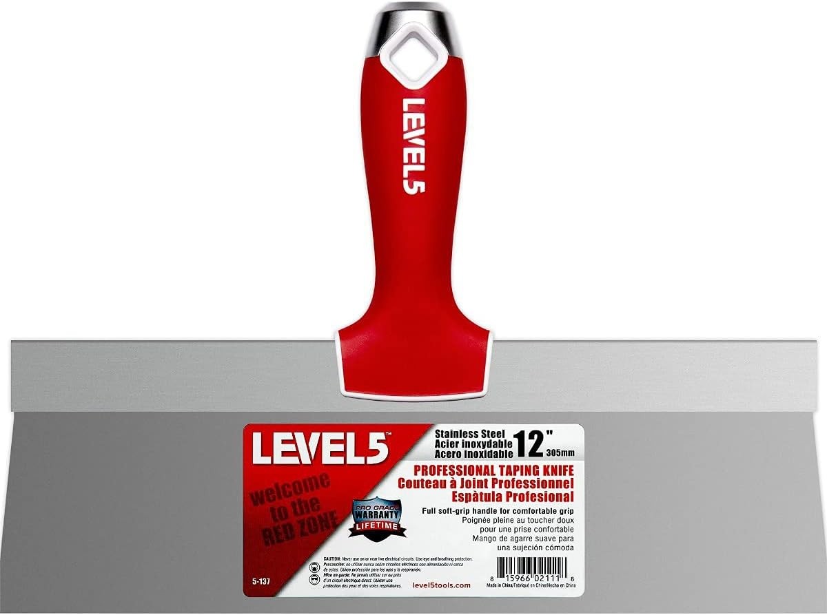 Pro grade stainless steel taping knife