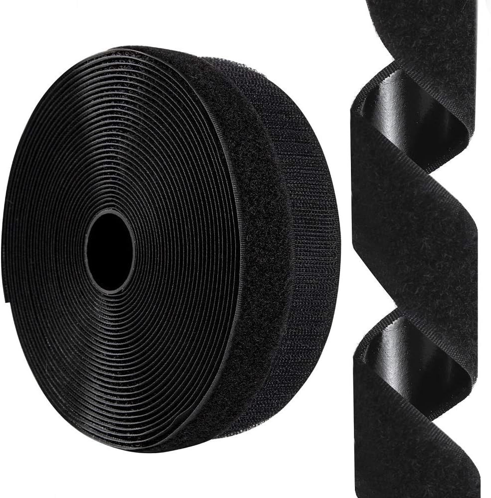 1 Inch X 26 Feet Hook and Loop Tape Sticky Back Fastener Roll, Nylon Self Adhes