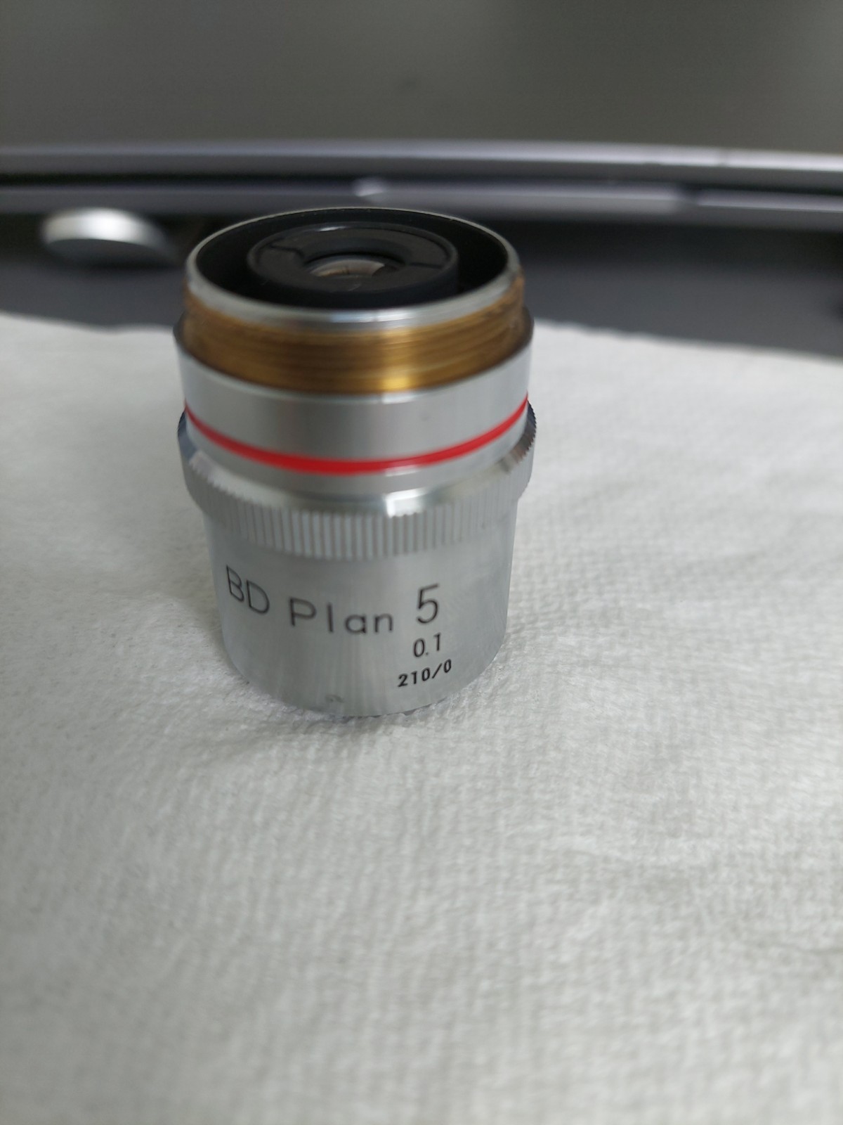 Nikon BD Plan 5x Microscope Objective Lens, Japan, 0.10. NA, 210 Optics, 9MM WD