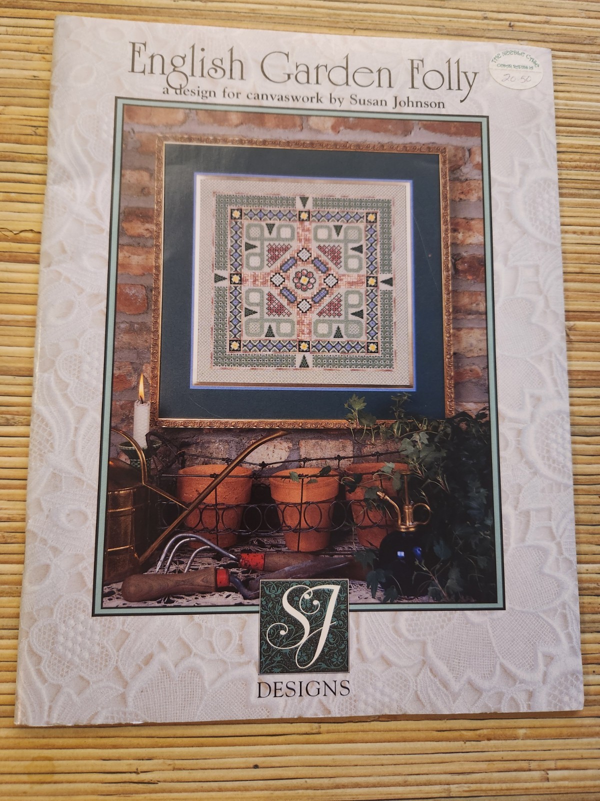 SJ Designs Pattern by Susan Johnson English Garden Folly Canvas Embroidery