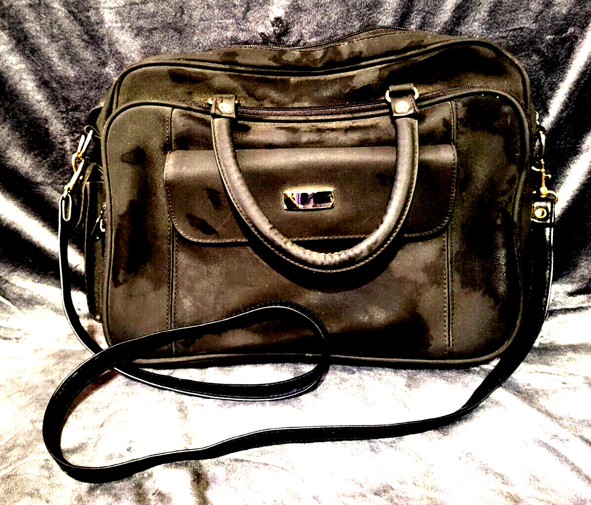 Black 14" Vinyl Laptop Bag