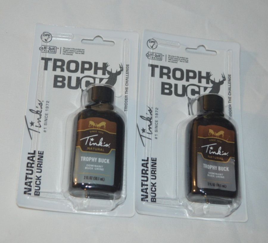 TINK'S TROPHY BUCK - DOMINANT BUCK URINE 2 FL. OZ. LOT OF TWO BOTTLES