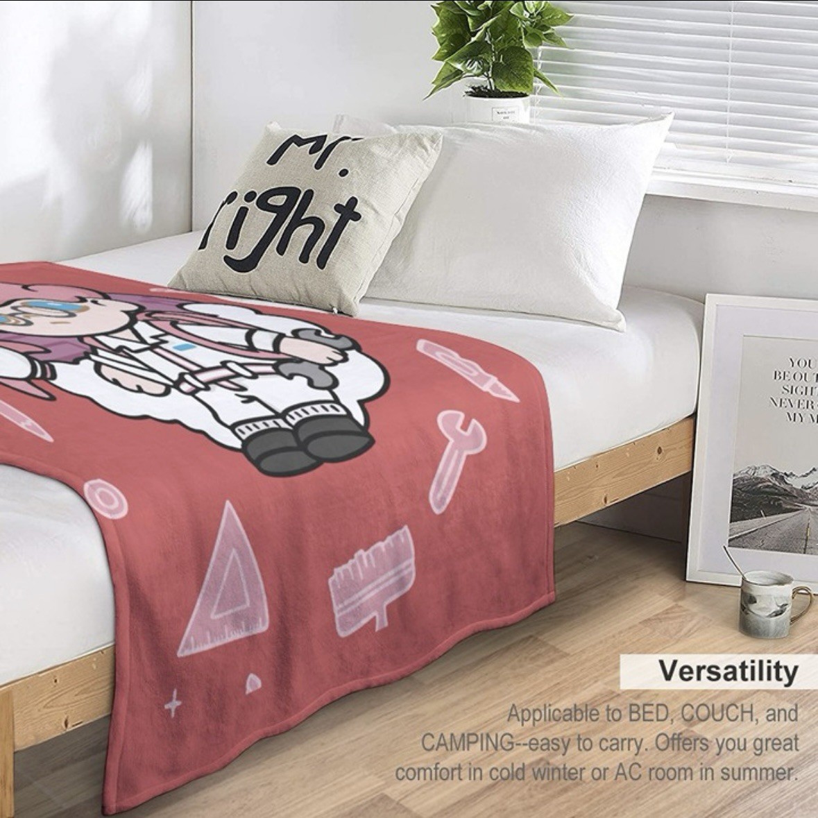 40 x 50 INCHES Dimoo Front Print Flannel Throw Blanket P2-101