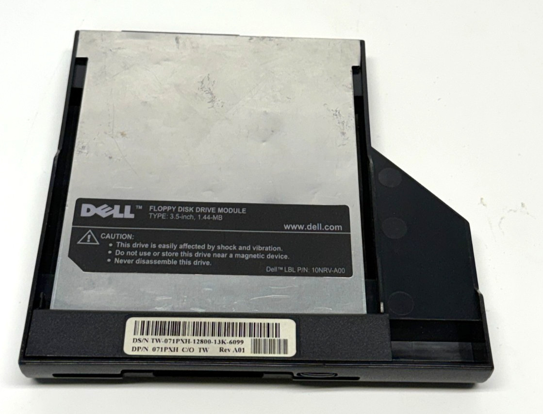 Vintage Dell Latitude Inspiron Floppy Disk Drive Module 3.5 ~ 1.44MB 10NRV-A00