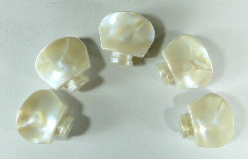 Banjo tuner machine head tuning peg White color plastic button 5p BW