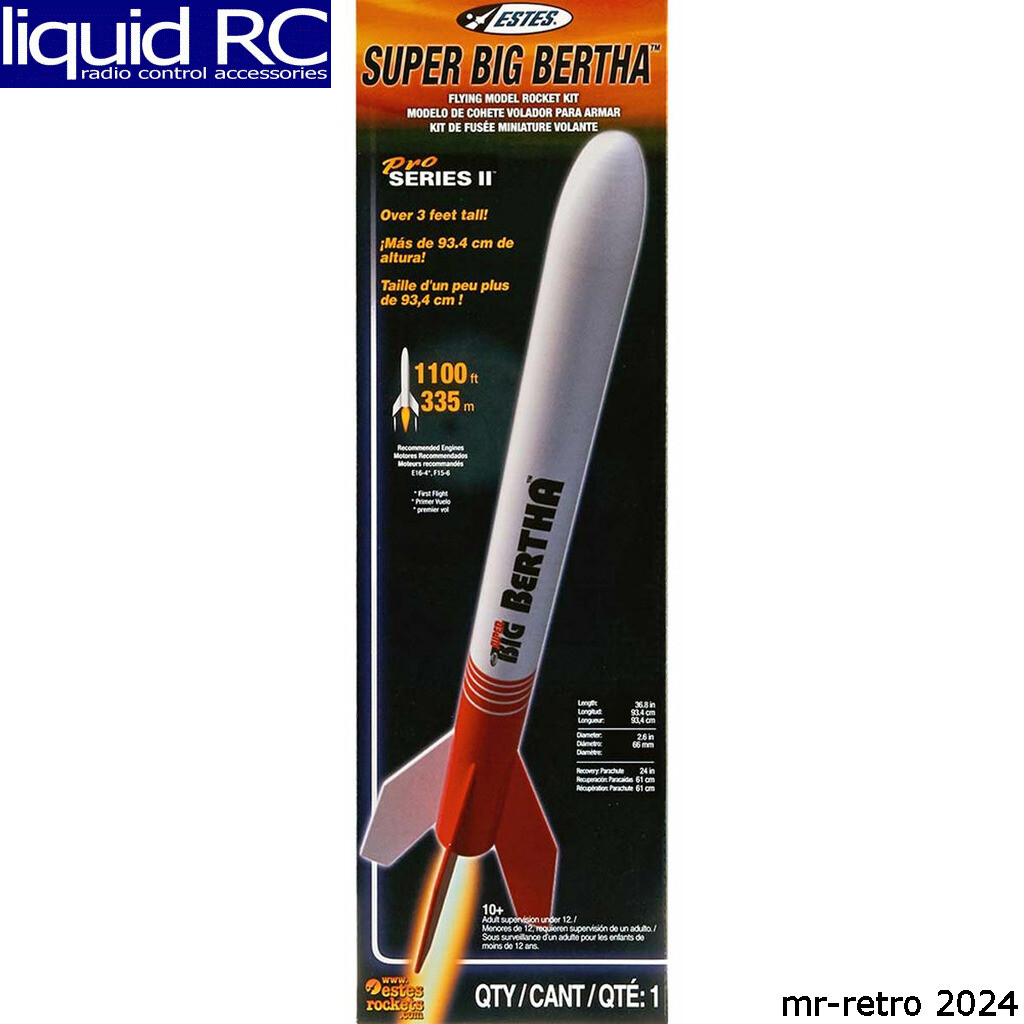 Estes 9719 Super Big Bertha Rocket Kit Skill Level 5