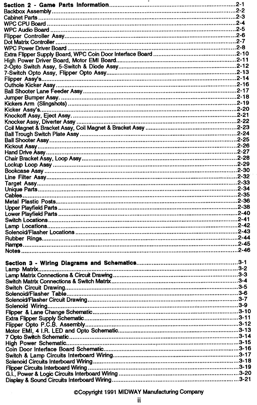 Bally The Adams Family Pinball Machine Instruction Manual & Schematics: 140 Page