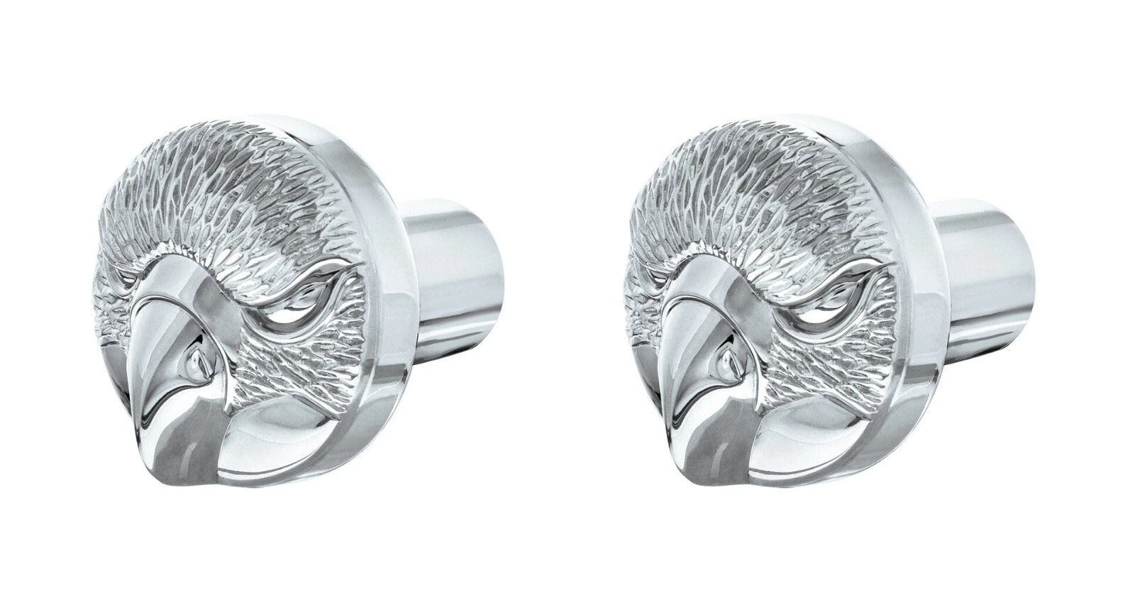 Pair Chrome Eagle Air Valve Knobs Screw-In For Peterbilt Kenworth