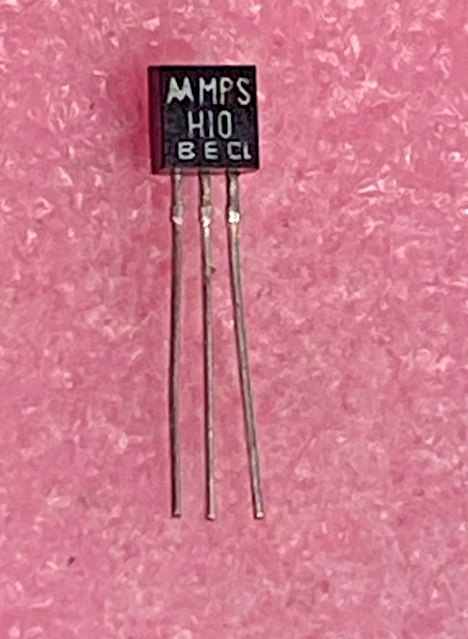 Motorola MPSH10 NPN transistor McIntosh Laboratory 132-181 package TO-92