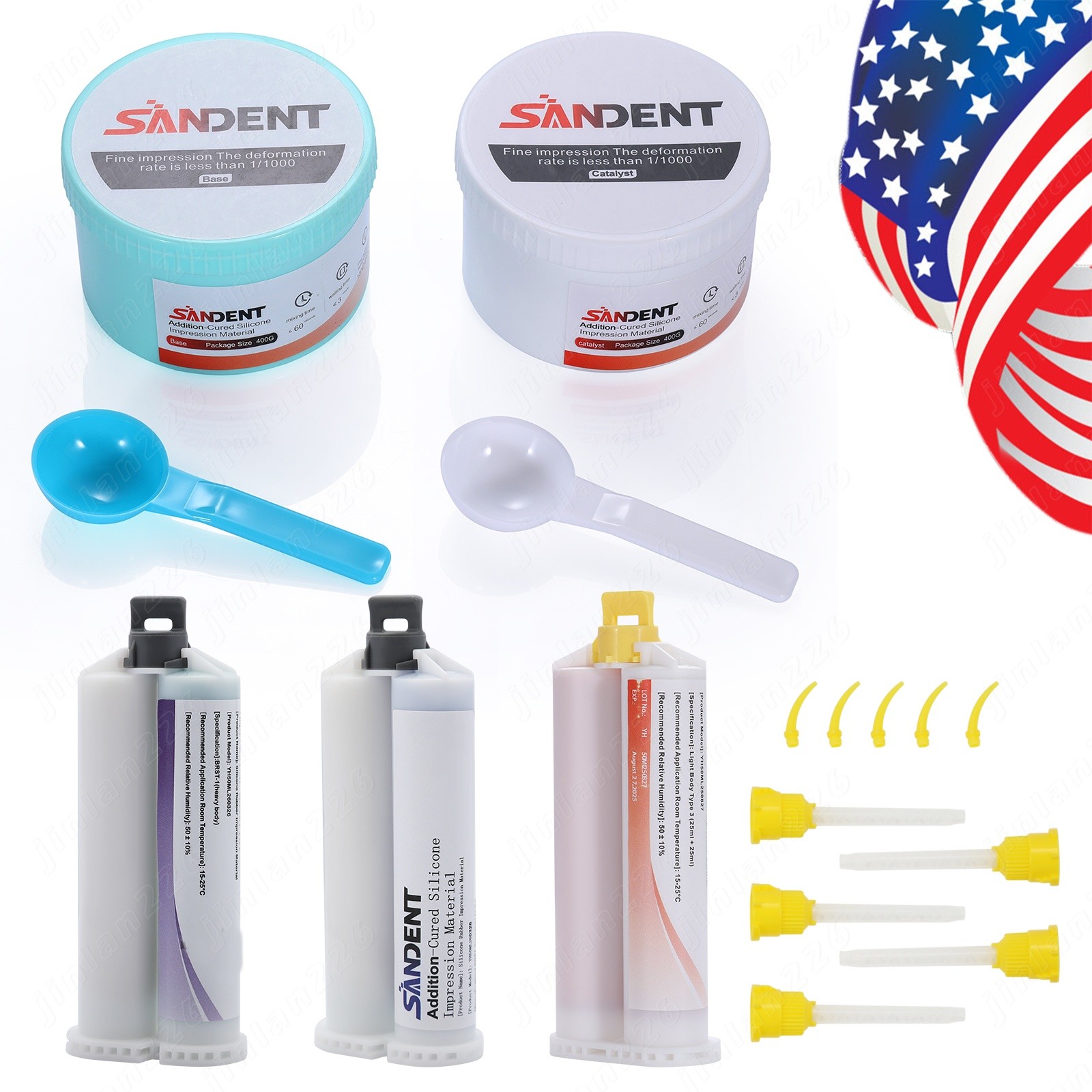 Dental Impression Putty Fast / Regular Set Soft Silicone Material