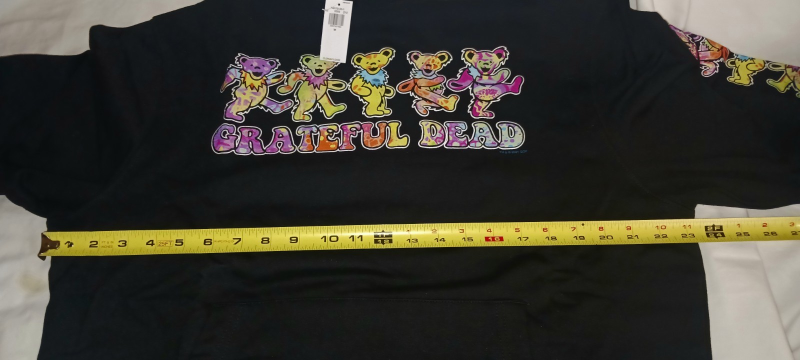 Grateful Dead Dancing Bear Pull Over Hooded Sweatshirt Hoodie