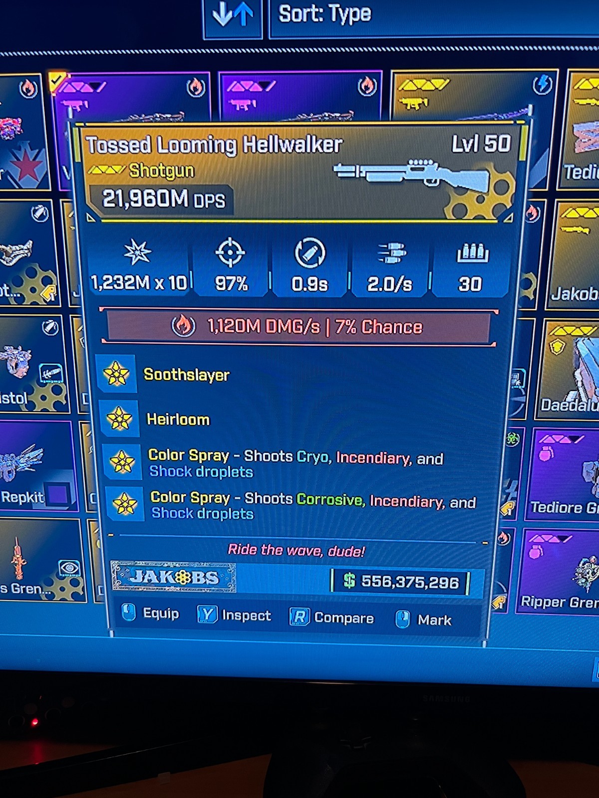 Borderlands 4✨ MODDED 21960M DPS HELLWALKER SHOTGUN BL4 CRAZY RANGE ✅PC-PS-XBOX✨