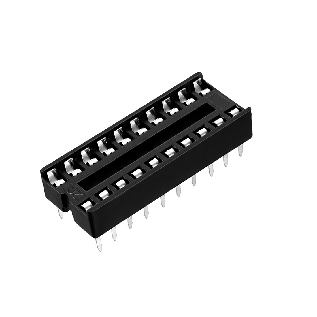 10pcs 7.6mm Row Pitch 2 Row 20 Flat Pins Soldering DIP IC Chip Socket Adaptor