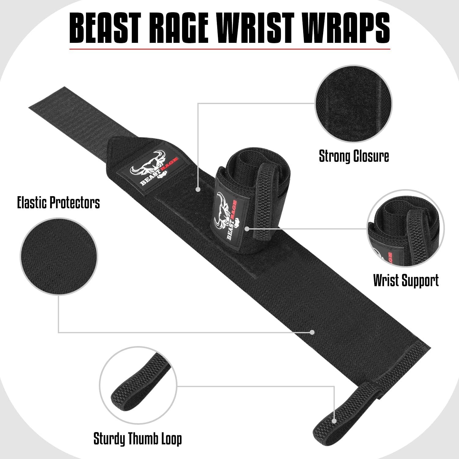Multifunctional Wrist Support Straps - Ideal for Bodybuilding & Cross-training