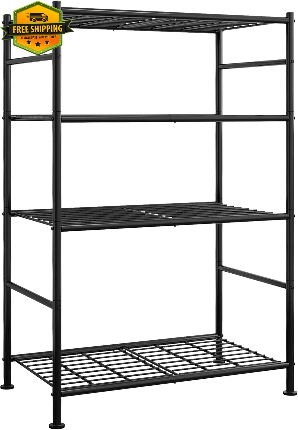 Metal Storage Shelves 4 Tier Heavy Duty Garage Pantry Organizer