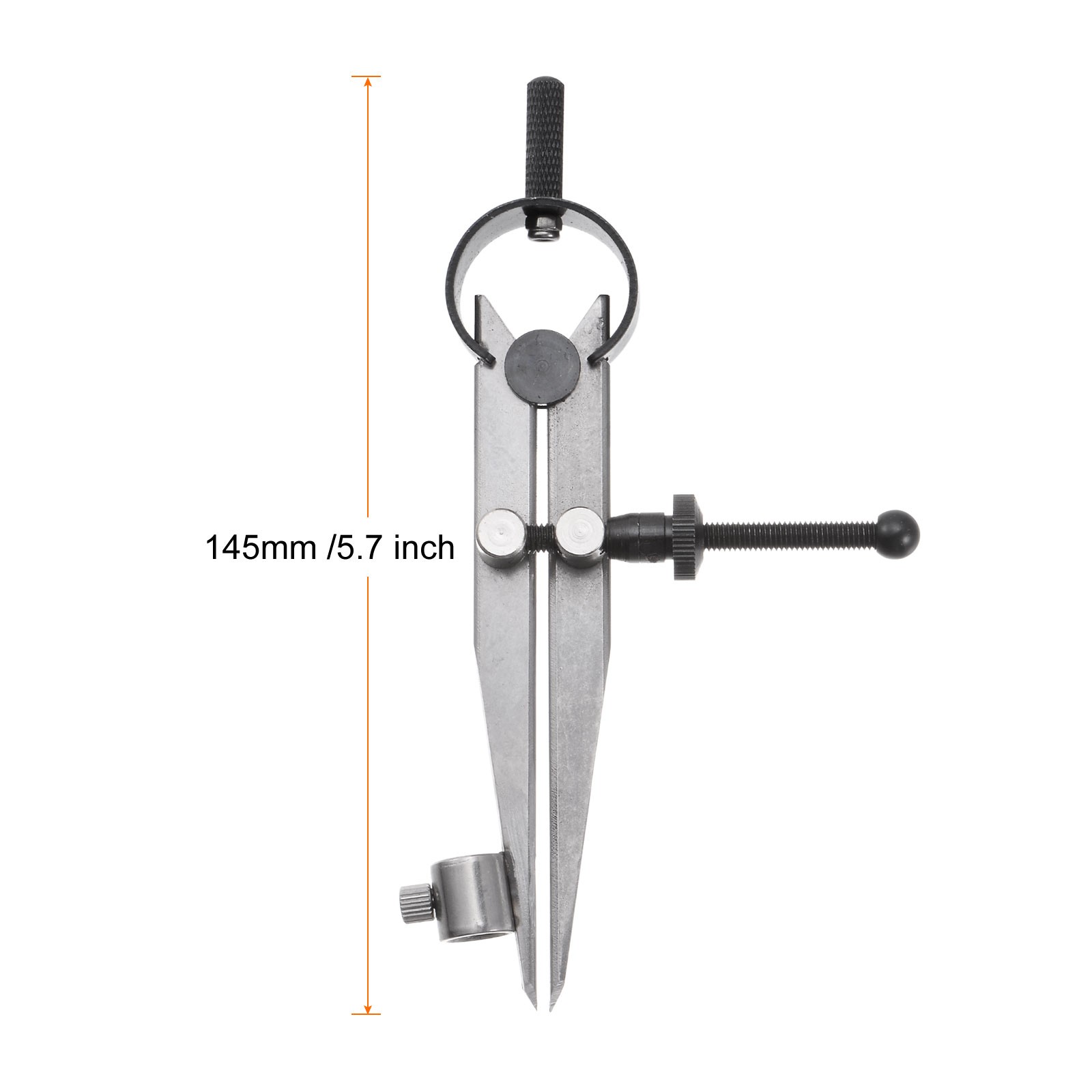 Spring Joint Caliper 4" Adjustable Spring Divider Caliper with Pencil Holder