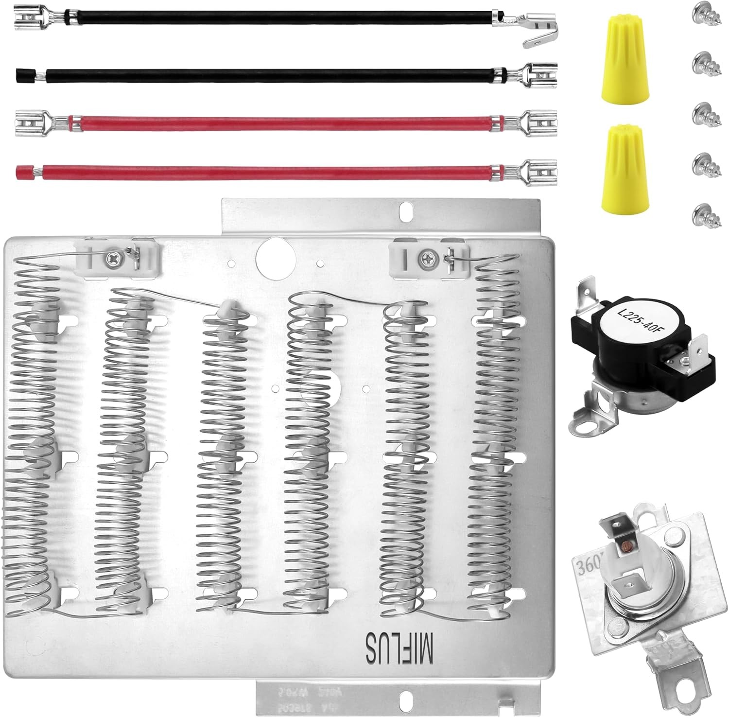 【Upgraded】964p3 61927 Dryer Heating Element Kit for Speed Queen,Replaces 964P3