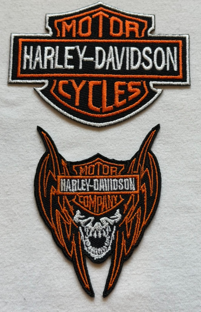 USA - Lot of Two Different Harley Davidson Patches- FREE Shipping!