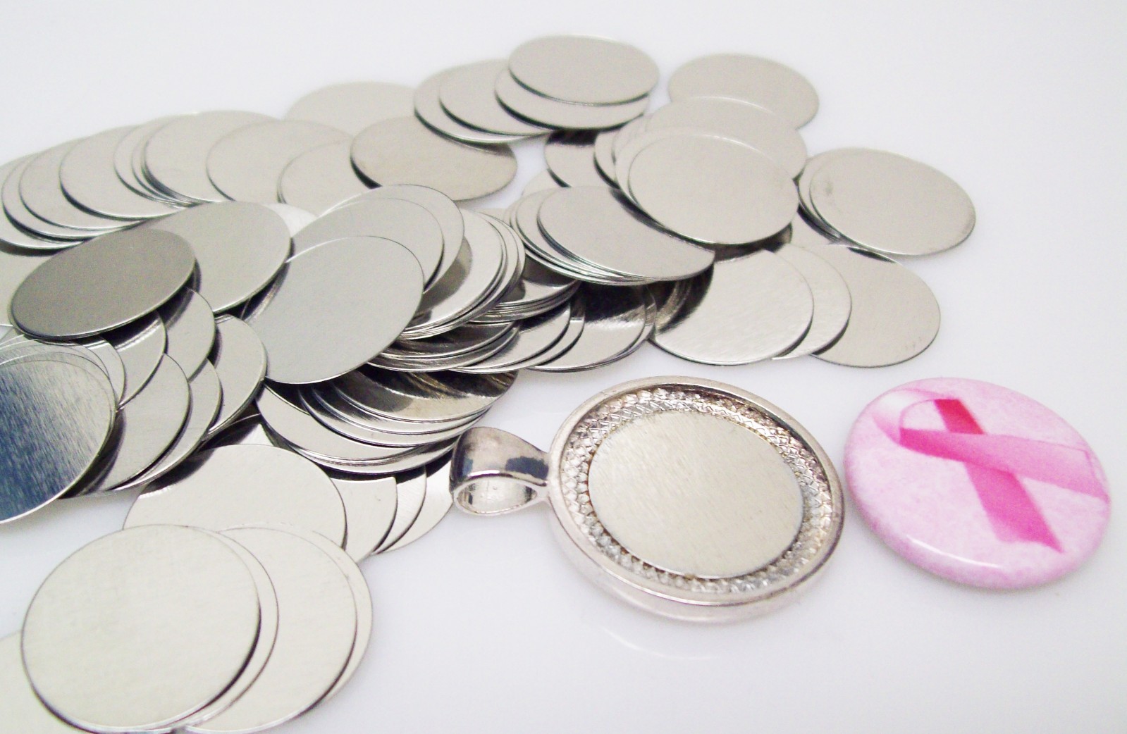 Steel Metal Discs 3/4" dia19mm for use to make Magnetic Pendants - 100/500/1000
