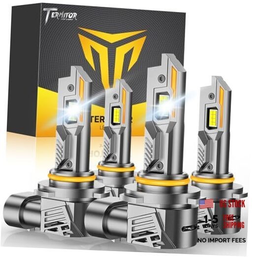 9005/HB3 9006/HB4 Light Bulbs Combo, 120,000LM 15X Ultra-Bright, 9005+9006
