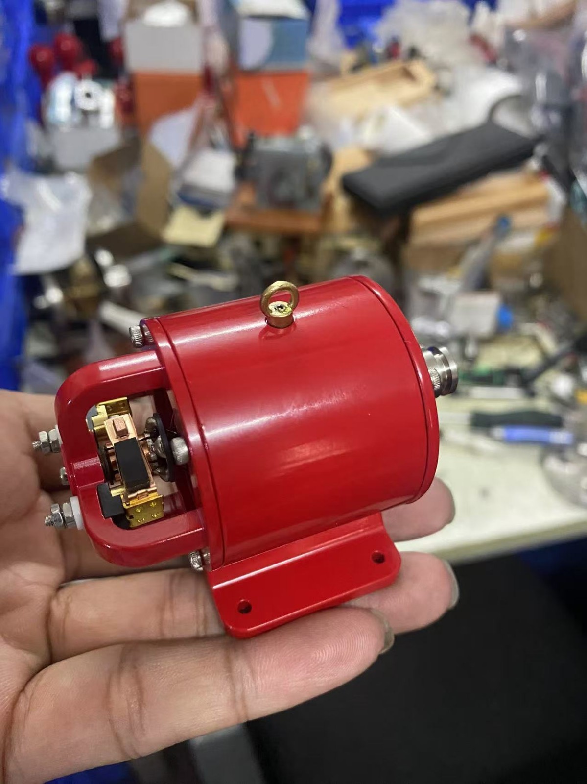 Model Dynamo for Steam Engine Red FD6