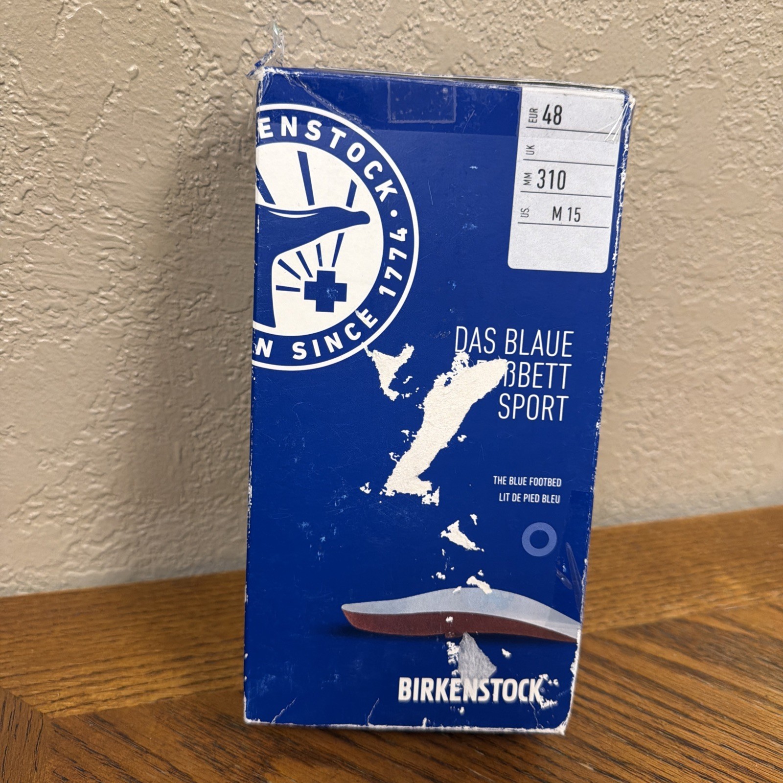 NEW Birkenstock Sport Blue The Footbed Insole Orthotic Arch Support EU 48 US 15