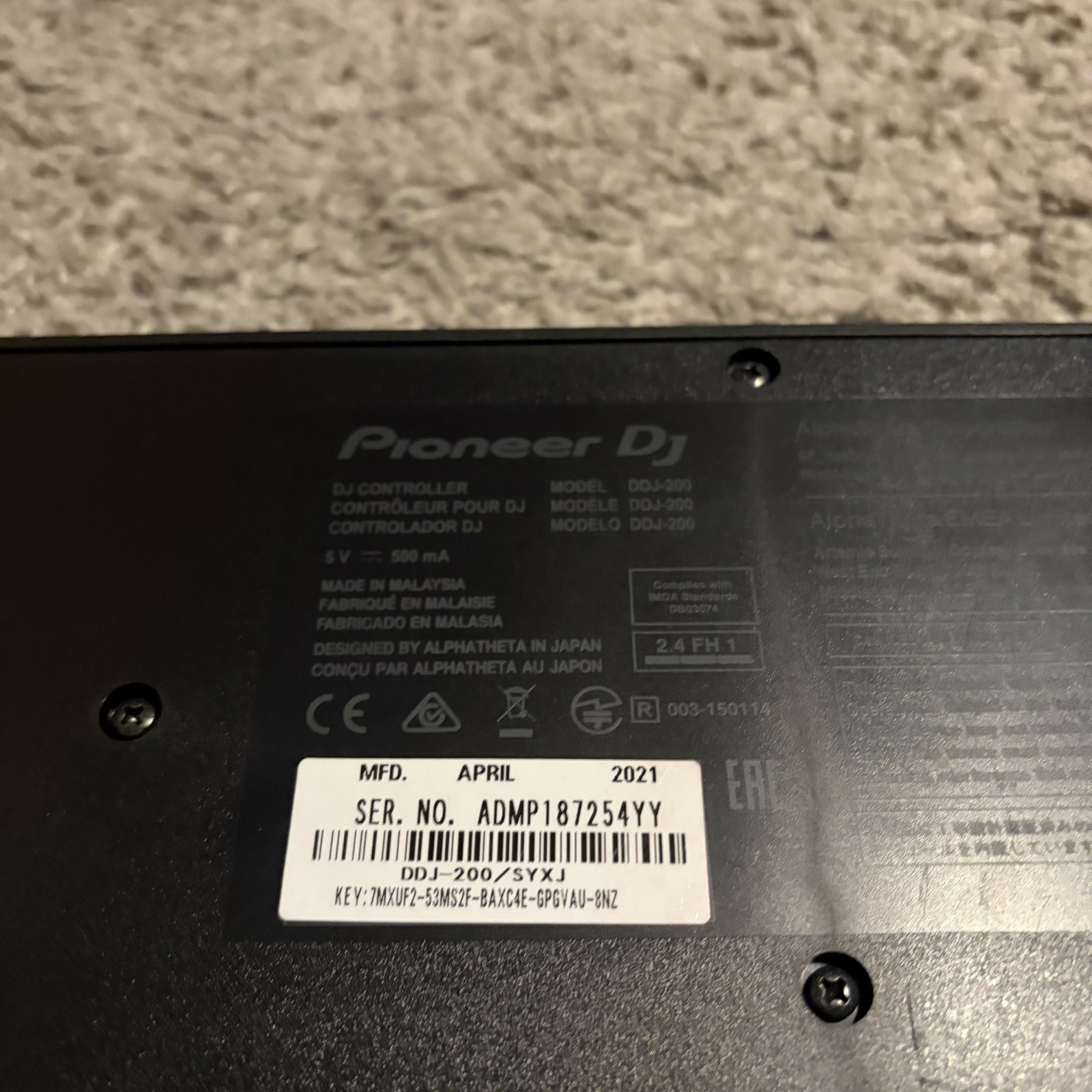 Pioneer DDJ-200 Smart DJ Controller No Wire