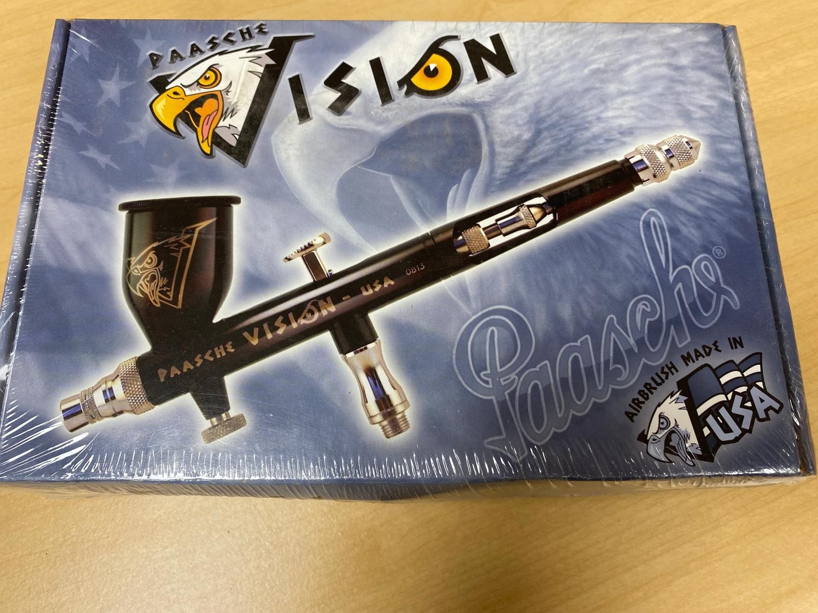 Paasche TGX-2F Vision Dbl Action Gravity Feed Airbrush Set