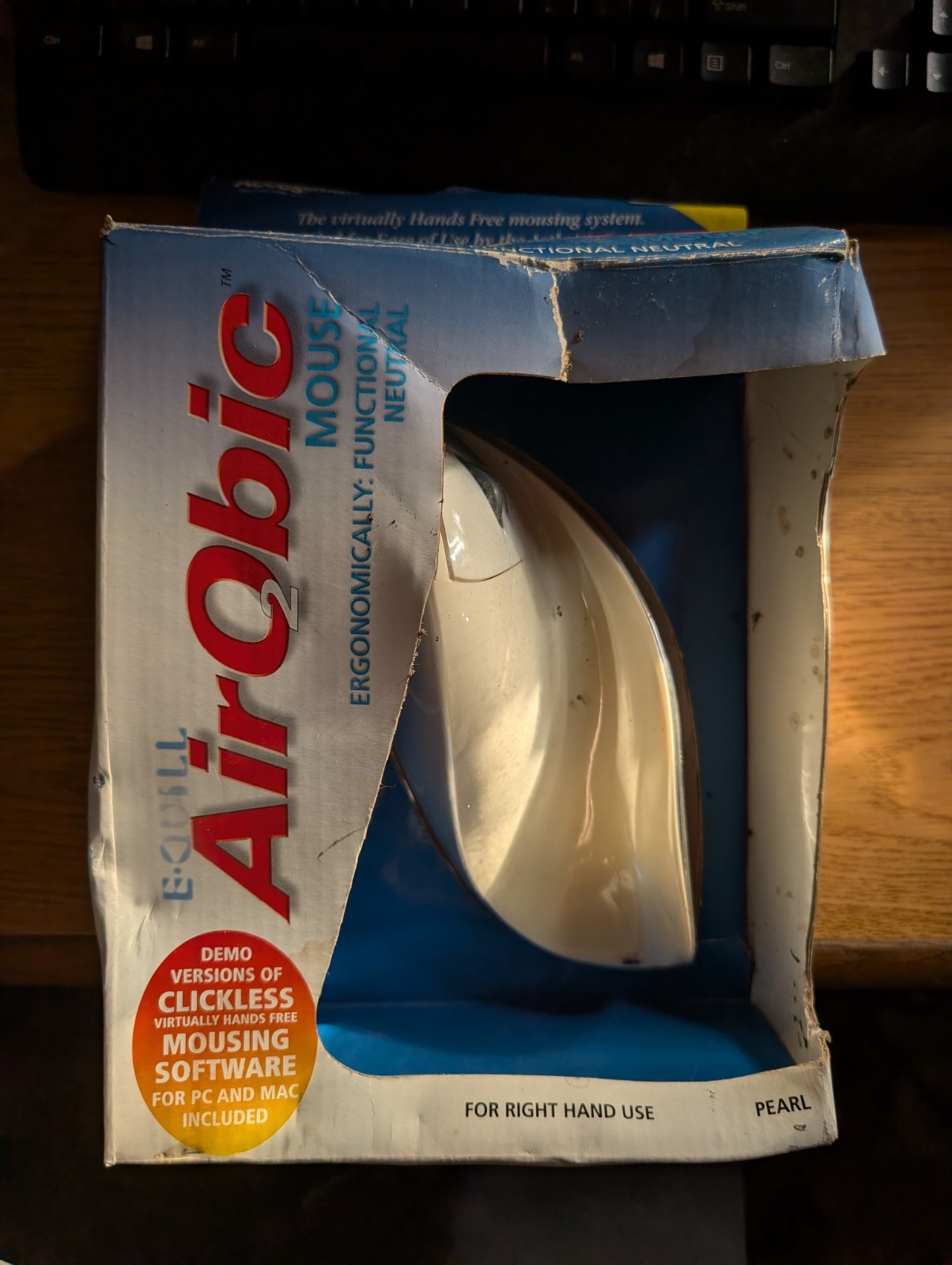 ERGOGUYS AIRO2BIC MOUSE WHITE ERGONOMIC PC MAC RIGHT HAND