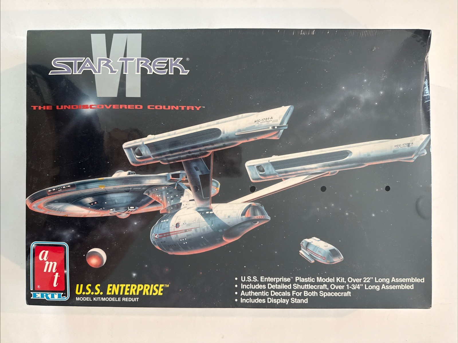 Star Trek VI U.S.S. Enterprise NCC-1701-A AMT-ERTL 1991 Plastic Model Kit #8617
