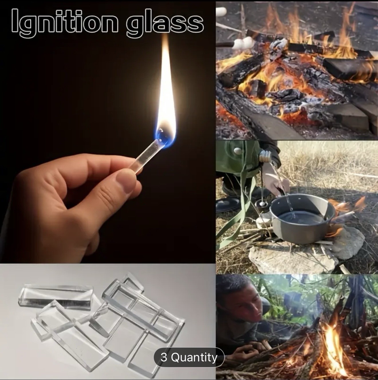 50 Piece Windproof Fast Campfire Ignition