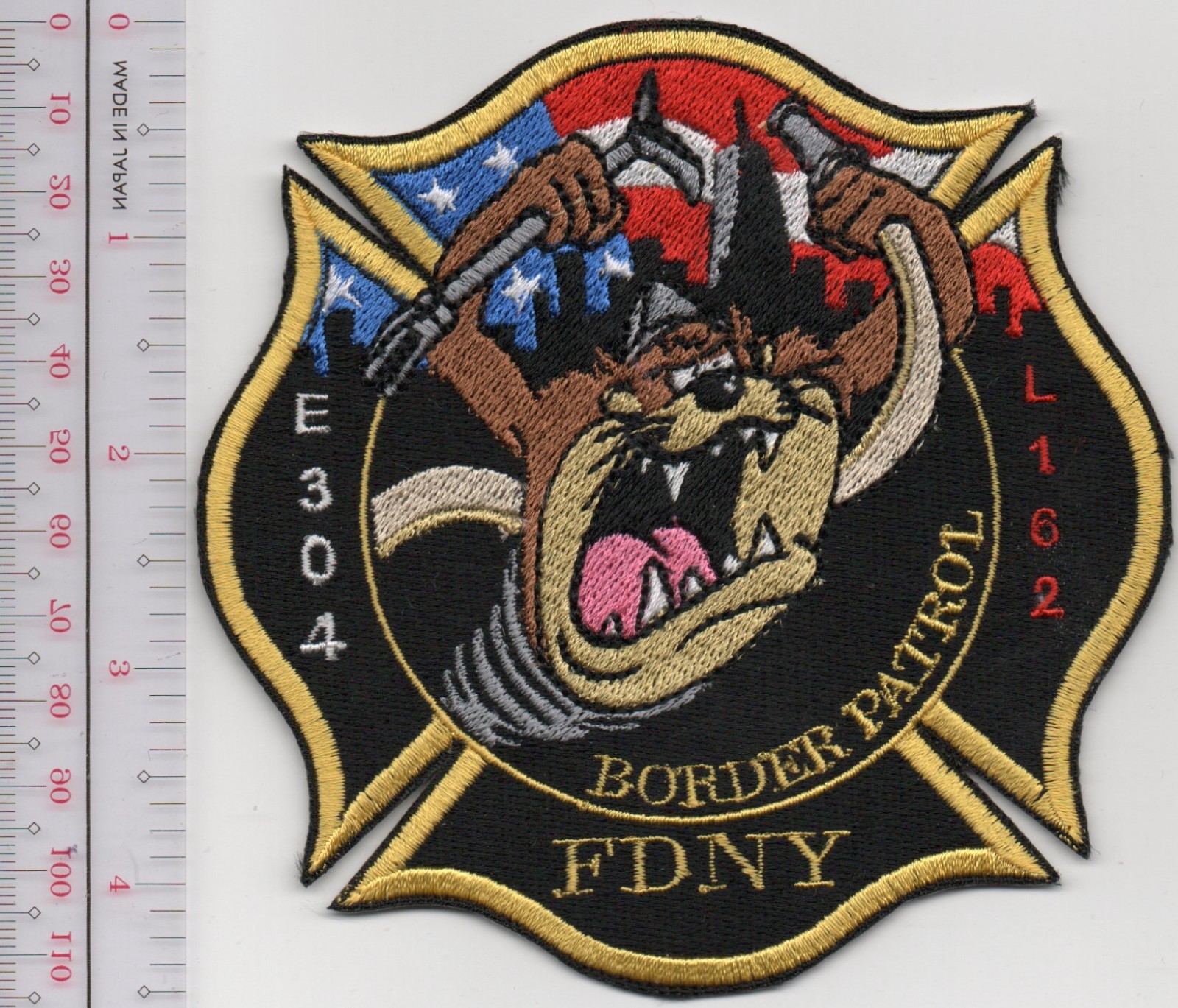 Fire Department E 304 L162 Border Patrol Patch  NO TARIFF
