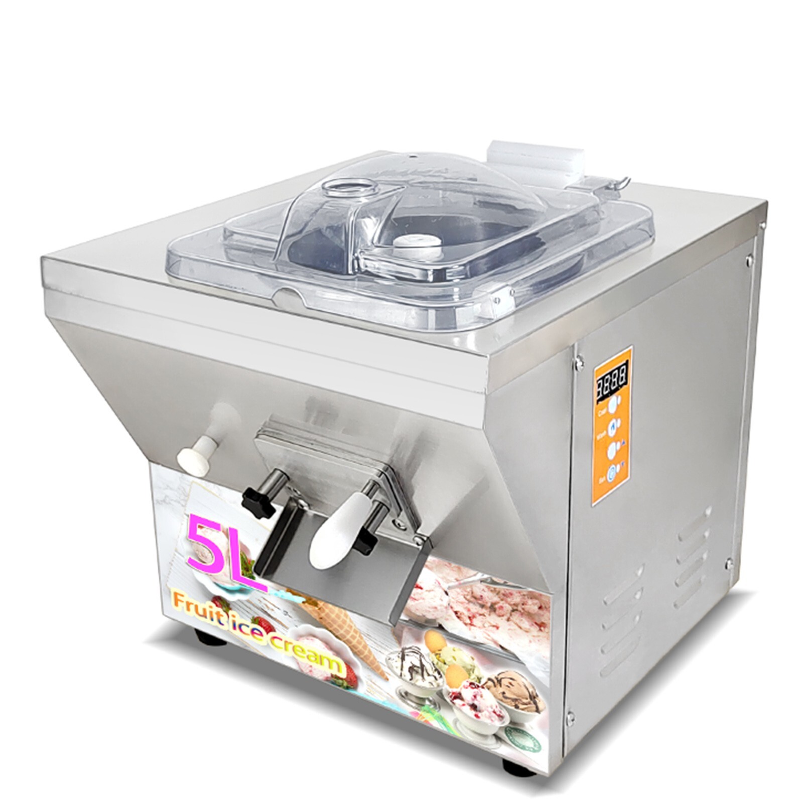 Kolice Commercial ETL Countertop Gelato hard ice Cream Machine 5.5 gallon