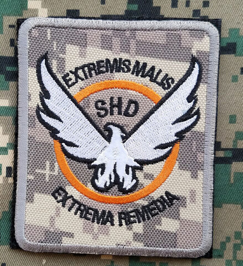 THE DIVISION SHD U.S. ARMY BADGE EMBROIDERED PATCHES HOOK LOOP PATCH *02