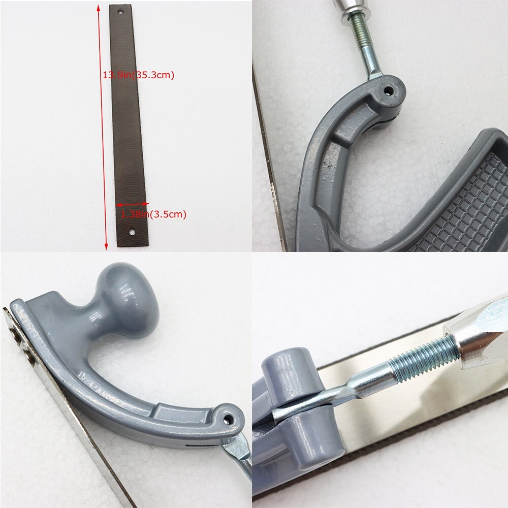 Adjustable 14" Car Bodywork Tooth File Holder with 10 Teeth Flat Body File