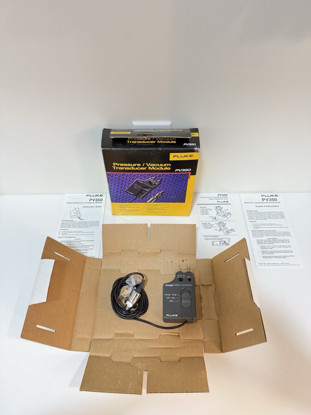 FLUKE PV350 PRESSURE VACUMM TRANSDUCER MODULE RARE TO FIND