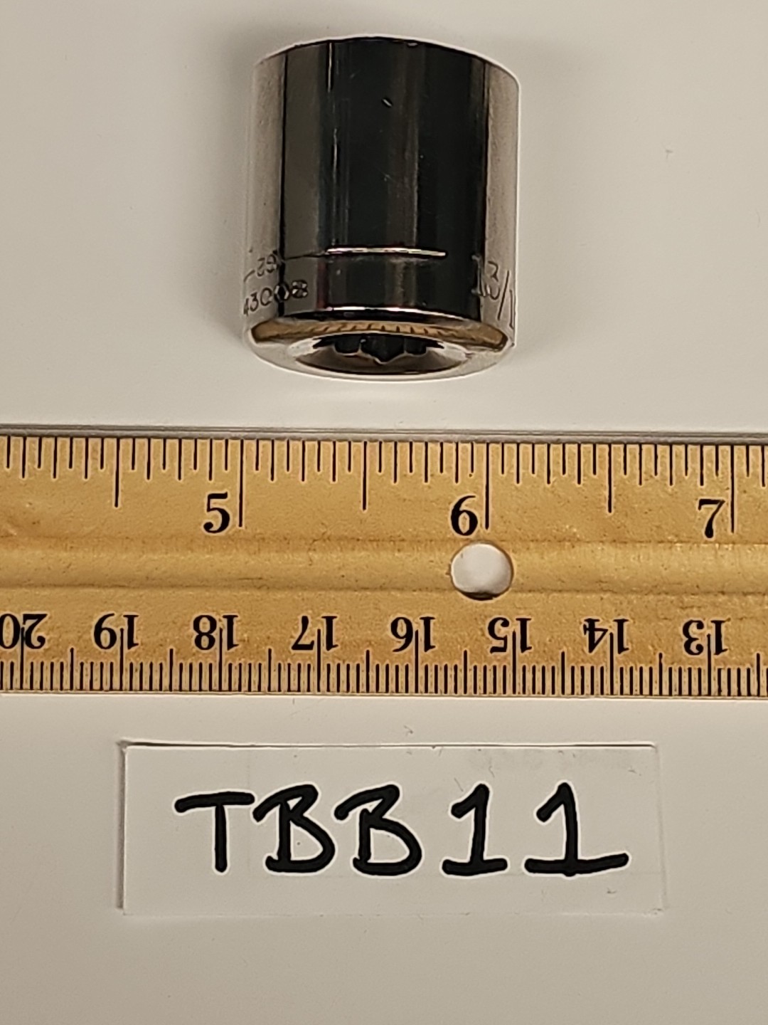 Craftsman 43008 3/8" Drive 13/16" Shallow Socket 6 Point Inverted G2 USA 🇺🇸