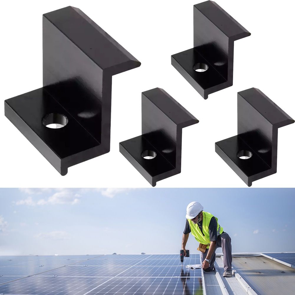 End Clamp Solar Panel Easy To Install Electroplating Process Photovoltaik