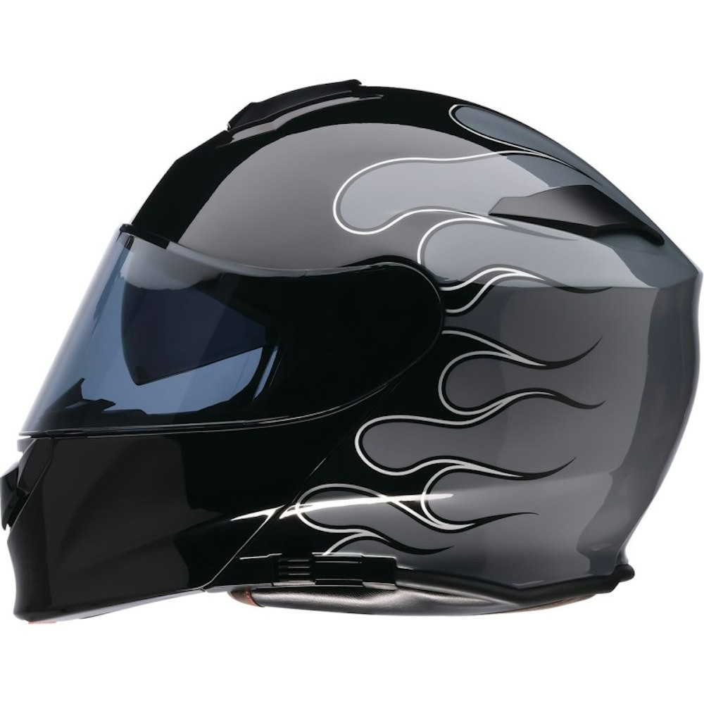 Z1R Solaris 2.0 Flame Helmets XL Black/Gray 0100-2656