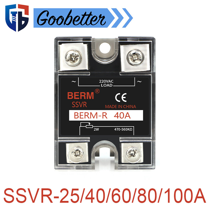 SSVR-25/40/60/80/100A Single Phase Solid State Relay Module Voltage Regulator