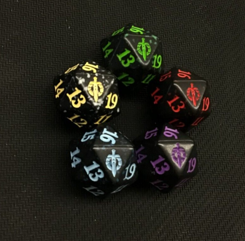 MARCH OF THE MACHINE Spindown Dice complete set