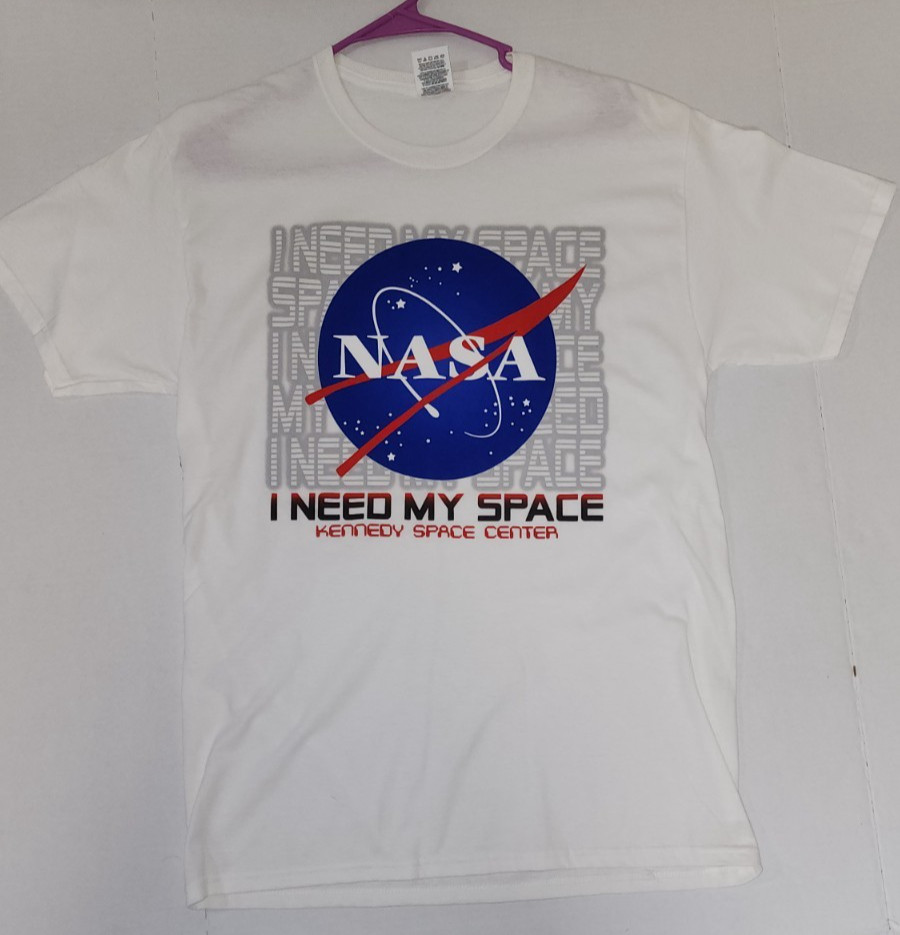 NASA I Need My Space Kennedy Space Center T-Shirt (Medium) **US Seller**