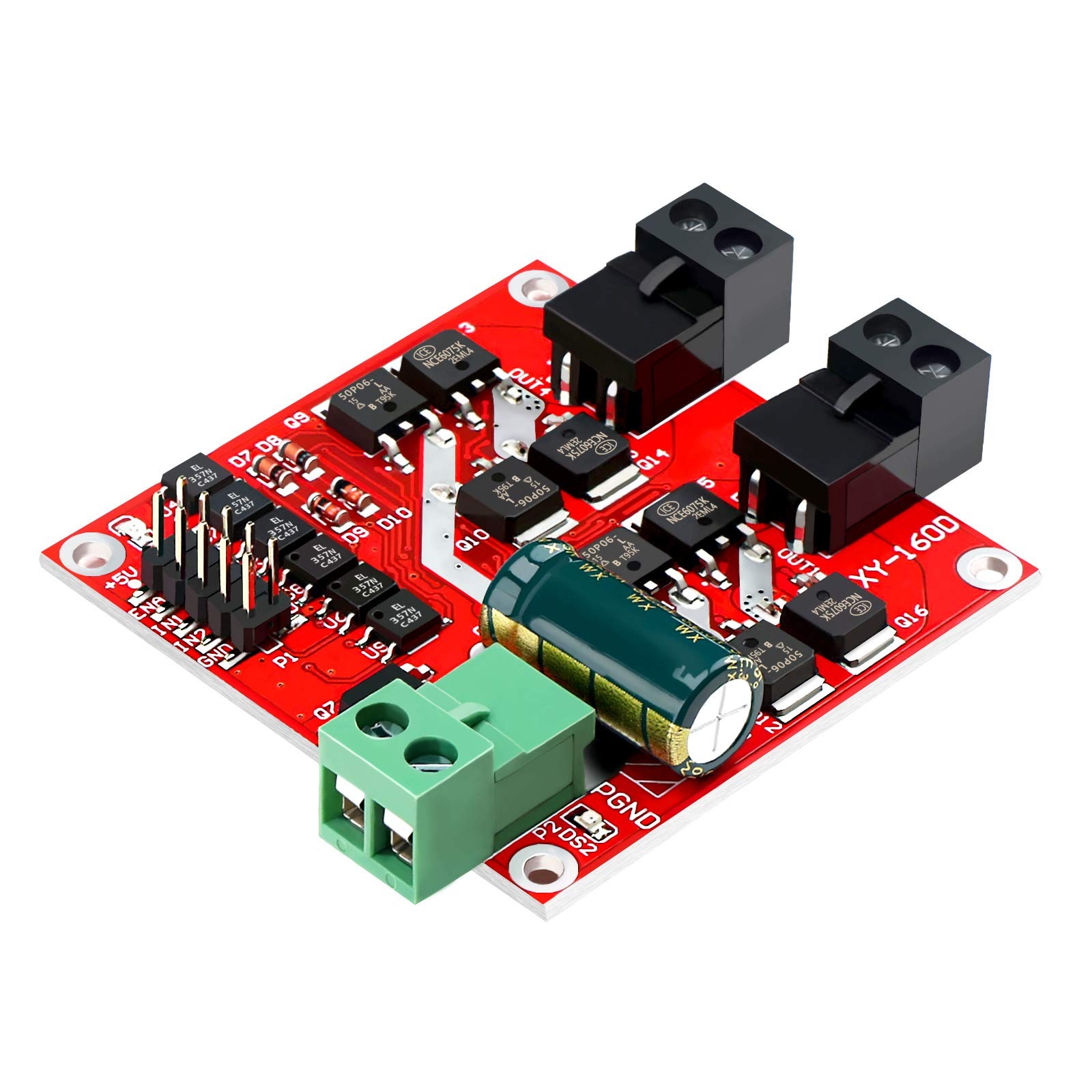 DROK DC Motor Driver, L298 Dual H Bridge Motor Speed Controller DC 6.5V-27V 7A P