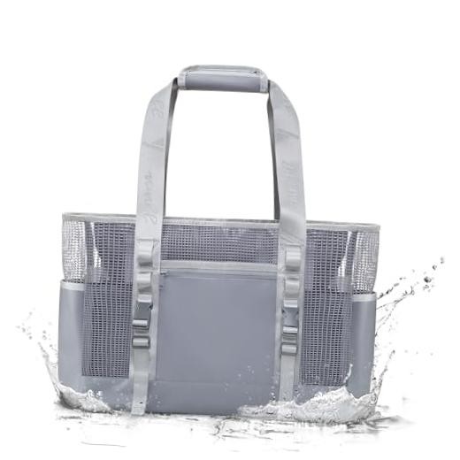 Mesh Boat Gear Bag, 35.5L Marine-Grade Boat Accessories Outdoor Tote | Wet &