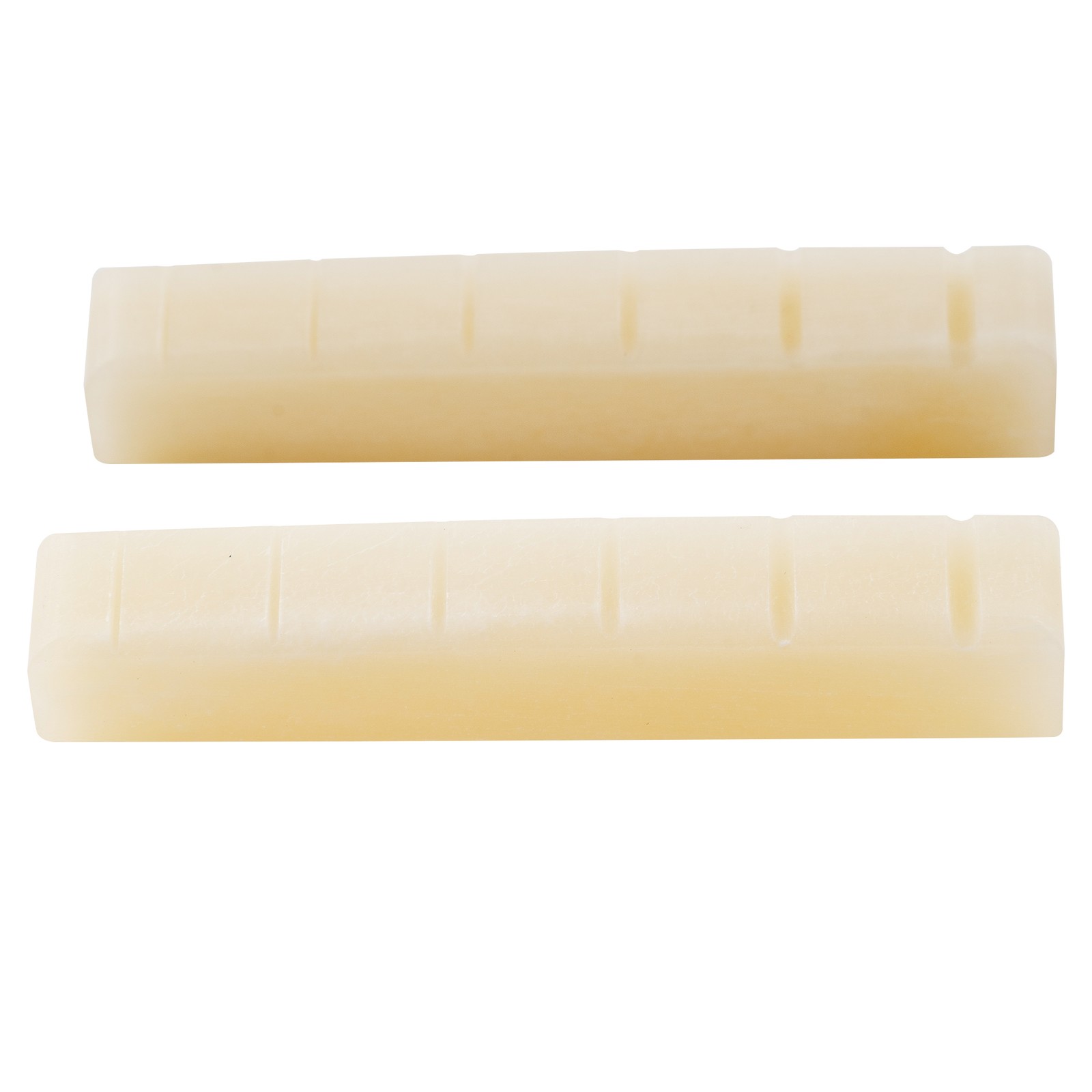 Musiclily Pro 2 Pieces 42.95mm Slotted Unbleached Guitar Bone Nut For Ibanez PRS