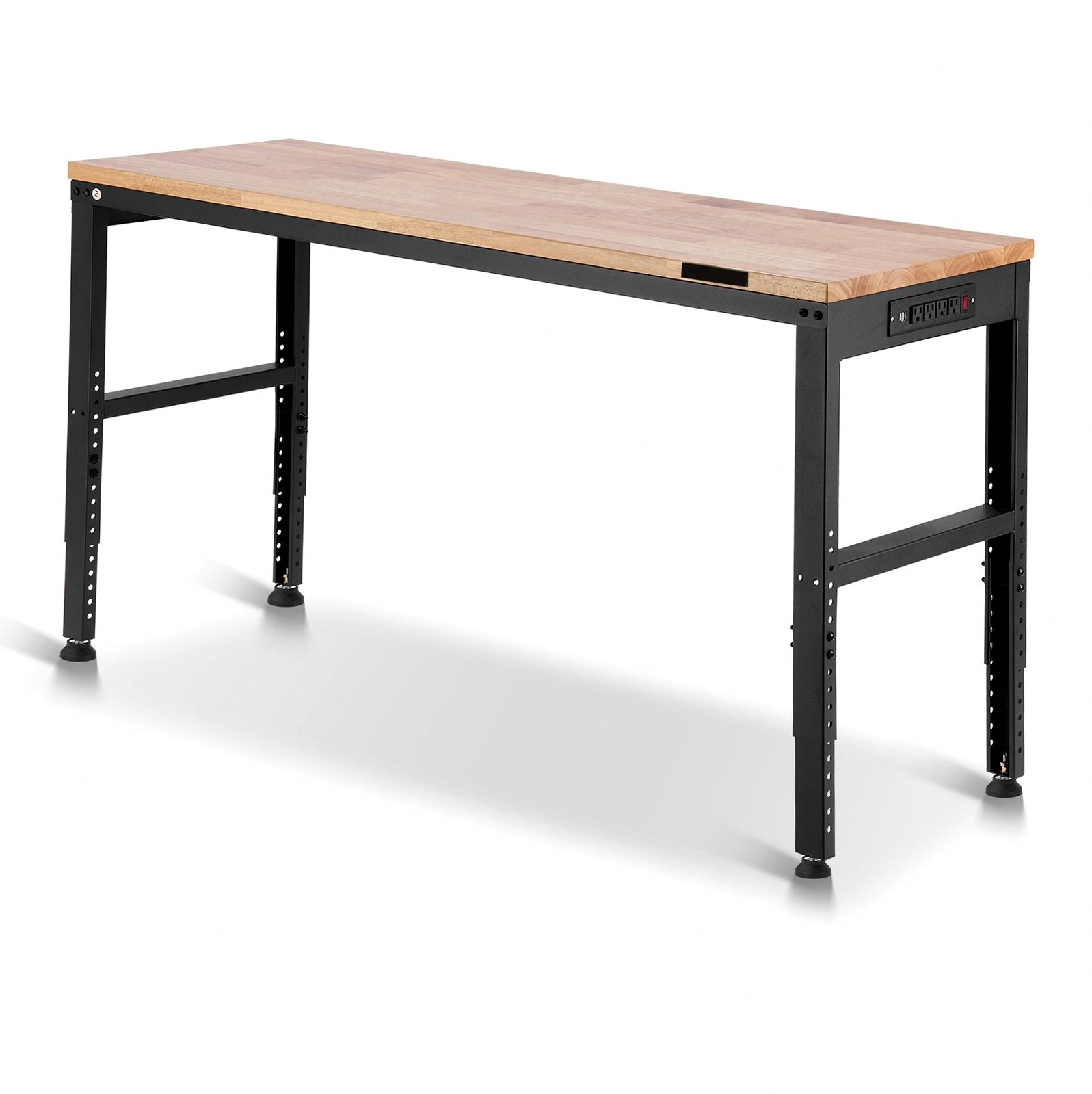 2000lb Workshop Workbench, 61x20in Height Adjust