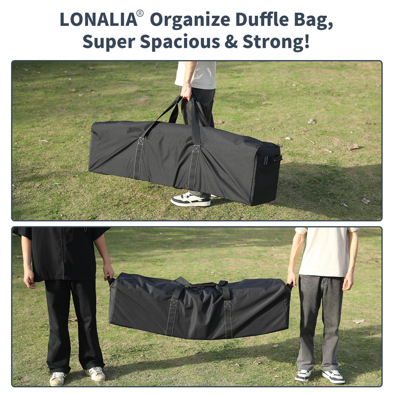 48 Inch Duffle Bag Travel Camping 165L Extra Large Heavy Duty Sport Storage